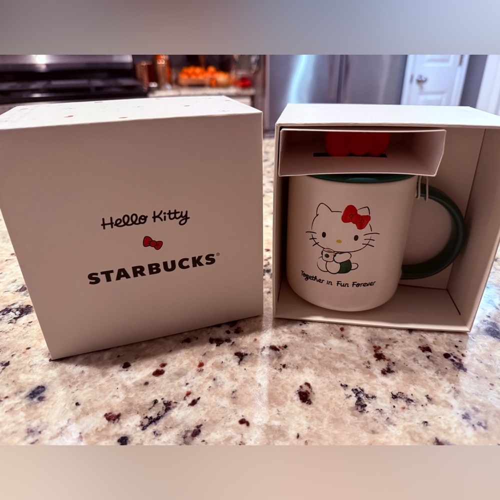 Starbucks 2025 Hello Kitty Mug with Lid LIMITED EDITION